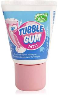 LUTTI Tube Bubble Gum Paste You Squeeze Out Of Its Tube and Enjoy Soft Long Lastin Gum Tutti Chewing Gum