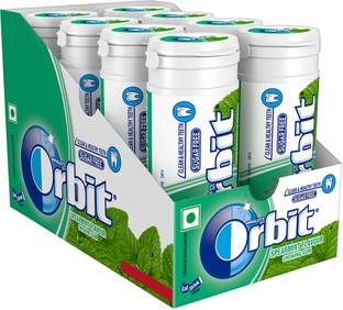 ORBIT Sugar Free Spearmint Flavour Chewing Gum Spearmint Chewing Gum