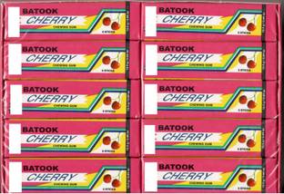 batook CHERRY FLAVOR 5 STICK IMPORTED CHEWING GUM BOX (5 STICK X 20 X 2.5G) CHERRY Chewing Gum