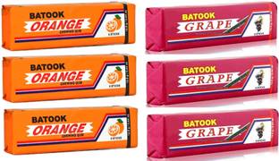 batook Chewing Gum Variety Pack With New Exciting Flavour 3 Orange, 3 Grape, Sports Gum Grape, Orange Chewing Gum