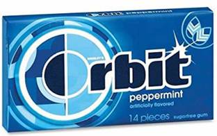 ORBIT Wrigleys Sugar Free Peppermint Chewing Gum