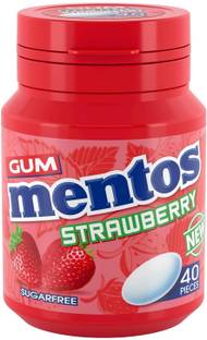 Mentos Sugar Free Fruity Gum | Strawberry Flavor Chewing Gum