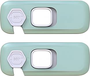 Vrutwa 2 Pcs Multi-Purpose Baby Proof Safety Lock | Refrigerator, Door & Drawer Lock Child Safety Strap Lock