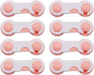 SYGA Baby Safety Cabinet Locks Pink_8 Pcs Child Safety Latch Lock