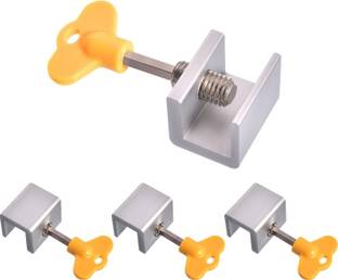 kripara Window Lock and Window Screen Lock Safety Sliding Window Frame Stopper-4PCS Child Safety Slide Lock