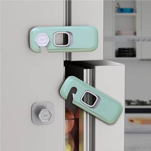 Vrutwa Multi-Purpose Baby Proof Safety Lock | Refrigerator, Door & Drawer Lock, 2 Pcs