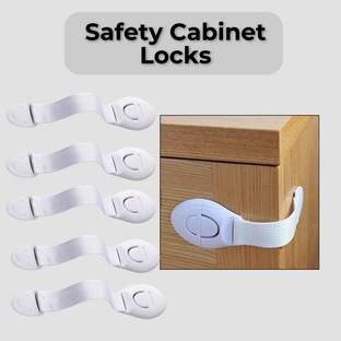 Life Zest Baby Safety Furniture Locks – Child Proof Cabinet & Drawer Locks (Pack of 5) Child Safety Strap Lock
