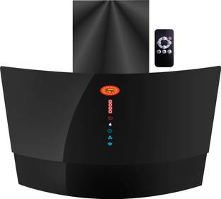 SURYA SUGO90 Remote Control Auto Clean Wall Mounted Black 1400 CMH Chimney