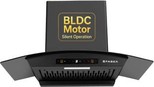 FABER Hood Agile BLDC FL HC SC BK IN75 Auto Clean Wall Mounted Black 1500 CMH Chimney