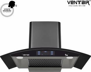 Ventair India 5G 90 Voice Enabled Smart Auto Clean Wall Mounted Black 1400 CMH Chimney