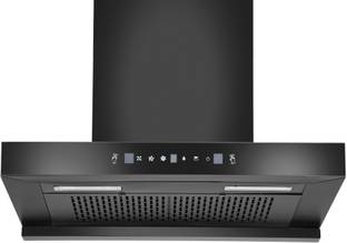 Hindware Smart Appliances Tayla 60 Auto Clean | Maxx Technology | T-Shape | Filterless | Touch Control | Motion Sensor | 5 Years Motor Warranty | Energy Efficient LED Light | Powerful Suction | Wall Mounted Black 1200 CMH Chimney