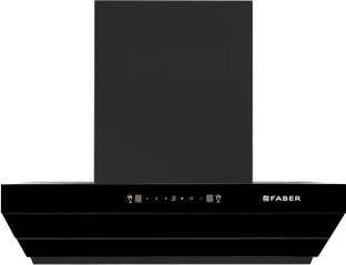 FABER HOOD ARTEMIS IN HC SC FL BK 90 Auto Clean Semi Inclined | Touch & Gesture Control | Autoclean| Powerful Suction |Filterless Technology| Low Noise Wall Mounted BLACK 1200 CMH Chimney
