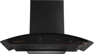 Kutchina VIRGOSE DLX 75 Auto Clean Wall Mounted Black 1400 CMH Chimney