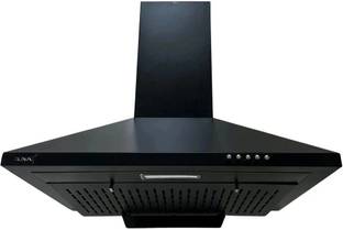 RUWA GARNET FILTERLESS 60 Wall Mounted Black 800 CMH Chimney