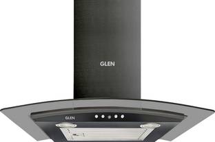 Glen Cooker Hood 6071 BLK EX 60cm 1000m3 BF LTW Wall Mounted black 1000 CMH Chimney