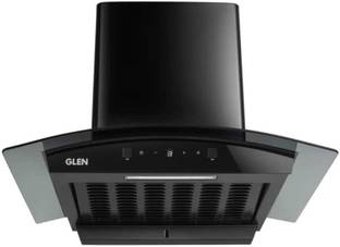 Glen appliances pvt ltd 6058 DI BL MS AC 76CM 1200 CMH 76 cm Auto Clean Chimney
