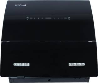 HPC 2005 Auto Clean Wall and Ceiling Mounted BLACK 1300 CMH Chimney