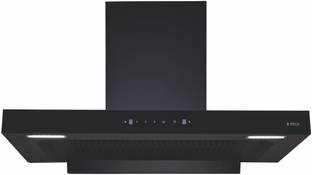Elica FL 900 SPT MAX HAC MS NERO (FULL GRILL) Auto Clean T-Shape 90 CM | 5 Years Motor Warranty|Heat Autoclean| Gesture Control| Filterless|Powerful Suction | Low Noise Wall Mounted Black 1425 CMH Chimney