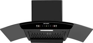 FABER HOOD MARCUS HC SC BK FL 90 Auto Clean Wall Mounted BLACK 1300 CMH Chimney