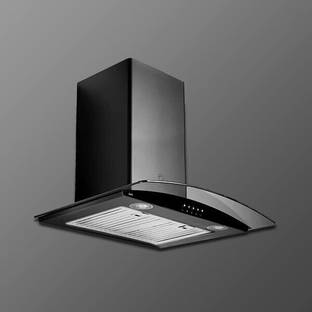 Kaff LUXORDHC60 Auto Clean Wall Mounted Black 1000 CMH Chimney