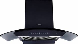 Whirlpool CGFL 904 HAC BK HOOD Auto Clean Curved Glass 90 cm| 11 Years Motor Warranty| Heat Autoclean|...