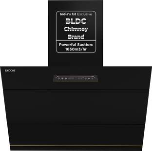 Koche LAURA 90 CM BLDC Auto Clean Wall Mounted Black 1650 CMH Chimney