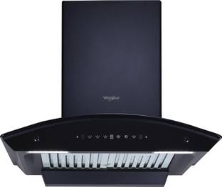 Whirlpool CGBF PRO 603 HAC BK HOOD Auto Clean Curved Glass 60 cm| 11 Years Motor Warranty| Heat Autocl...
