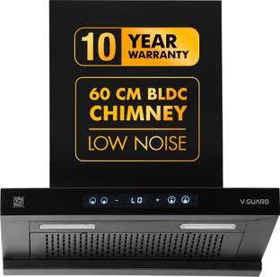 V-Guard BT 60 BLDC 60 cm Auto Clean Wall Mounted Black 1500 CMH Chimney