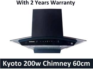 Sauran Kyoto Kitchen Chimney 60cm Auto Clean Touch Control With Warranty(CHM27) 1300 CMH 60 cm Auto Cl...