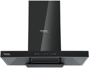 Hindware ALICIA HMSBLK 90 Auto Clean Ceiling Mounted Black 1350 CMH Chimney