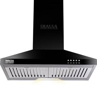 Inalsa ENYA 60BKBF Wall Mounted Black 1050 CMH Chimney