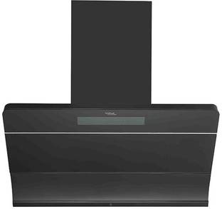 Hindware FLORENCE 90 | Filterless | Turbo Mode | MaxX Suction 1550 m³/hr* | BLDC Motor | Auto Clean Wall Mounted Black 1550 CMH Chimney