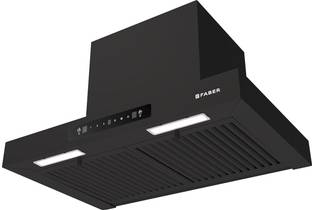 FABER HOOD MARS TC BF BK IN 60 - T Wall Mounted Black 1000 CMH Chimney