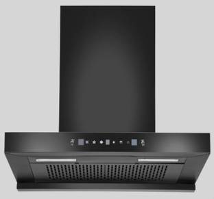 Hindware DARCIA 60CM 1200CMH ( LAUNCH YEAR 2022 ) WITH MOTION SENSOR AND TOUCH CONTROL Auto Clean Wall Mounted BLACK 1200 CMH Chimney