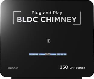 Koche AERO 60 CM BLDC Ductless Kitchen Chimney 1250 CMH 60 cm Gesture + Touch Control | Ductless | 9 +...