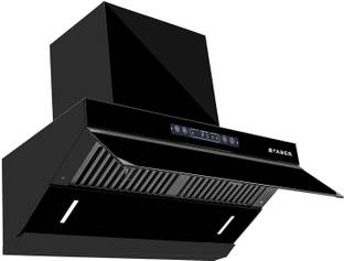 FABER Hood Alpine FL HC BK 60 Auto Clean Semi Inclined| Touch & Gesture Control | Autoclean| Powerful Suction |Filterless Technology| Low Noise Wall Mounted BLACK 1500 CMH Chimney