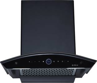 Elica PRO PLUS FL BLDC 60 HAC LTW MS NERO Auto Clean Curved Glass 60 CM | BLDC Motor with RPM Display | 15 Years Motor Warranty|Heat Autoclean| Gesture Control| Filterless|Powerful Suction | Low Noise Wall Mounted Black 1600 CMH Chimney