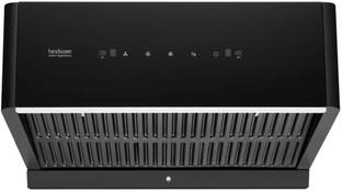 Hindware CORDELIA 60 | High Airflow | Filterless Technology | Thermal Auto Clean Wall Mounted Black 1500 CMH Chimney