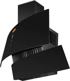 SURYA Combo of Kitchen Chimney SUGO90 + 3 Burner Gas Cooktop GH03 Auto Clean Wall Mounted Black 1400 C...