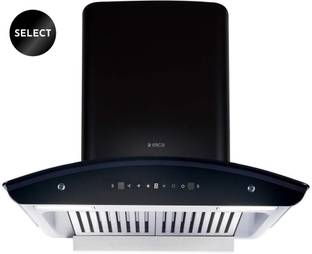 Elica WD TBF HAC 60 MS NERO Auto Clean Curved Glass 60 cm| 15 Years Motor Warranty| Heat Autoclean| Gesture Control| Baffle Filter|Powerful Suction | Low Noise Wall Mounted Black 1500 CMH Chimney