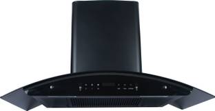 HPC Stanin-FL-90 Auto Clean Wall and Ceiling Mounted Black_90 1300 CMH Chimney