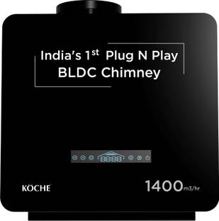 Koche PORT 60 CM BLDC Ductless Kitchen Chimney 1400 CMH 60.5 cm Auto Clean Chimney