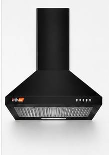 LifePlus Xyra 1250 Wall Mounted Black 1250 CMH Chimney