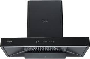 Hindware OPTIMUS BLACK 90 1400CMH MAXX SILANCE TECHNOLOGY ( YEAR 2022 ) Auto Clean Wall Mounted BLACK 1400 CMH Chimney