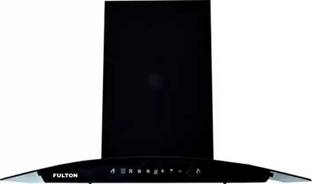 FULTON SLIM CURVE 60 CM Auto Clean Wall Mounted BLACK 1450 CMH Chimney