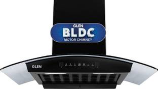 Glen ISPA BLDC AC BL 90cm Auto Clean Curved Glass 90 cm|BLDC Motor|Touch & Gesture Control| Autoclean|...
