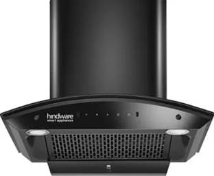 Hindware CELESIA 60CM 1350CMH AUTOCLEAN CHIMNEY WITH MOTION SENSOR ( LAUNCH YEAR 2022 ) Auto Clean Wall Mounted BLACK 1350 CMH Chimney