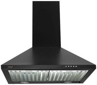 RUWA PEARL BLACK 60 Wall Mounted Black 1100 CMH Chimney