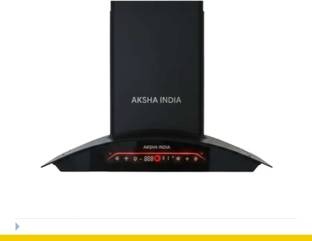 AKSHA INDIA AI18 Auto Clean Wall Mounted Black 1450 CMH Chimney