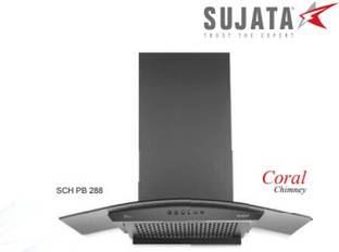 SUJATA SUJATA_CORAL-60 Auto Clean Wall Mounted BLACK 1100 CMH Chimney